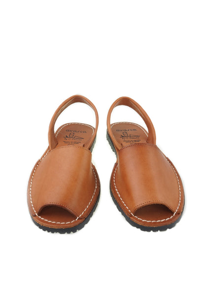 Avarca Spanish Sandals - Ladies Tan Leather