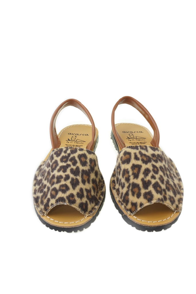 Avarca Spanish Sandals - Ladies Leopard Leather – So Livi